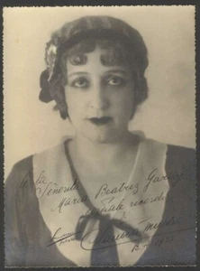 Foto Real Claudia Muzio Ópera Soprano con Dedicación y Original Firmado 1933!!! - Imagen 1 de 3