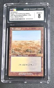 MTG Retro Scrubland 30th Anniversary Edition Magic Dual Land Karte CGC 8 NM/Mint - Bild 1 von 2