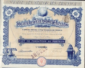 TELEPHONES ERICSSON dd 1911 SWEDEN / FRANCE - Picture 1 of 1
