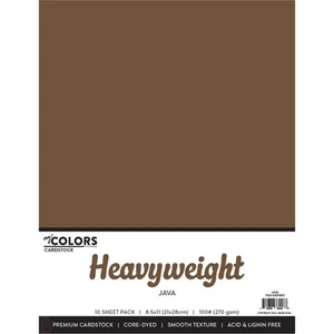 My Colors 100 Pfund schwerer Karton 8,5 Zoll x 11 Zoll 10/Pkg - Java MYCH85-19915 - Bild 1 von 1