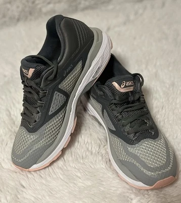 Zapatillas de running para mujer ASICS GT-2000 6 gris rosa, talla 6 Foto 1 de 4