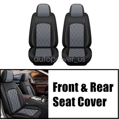 For Mercedes Benz Front+Rear Seat Cover Protector Cushion Accessories Black+Gray Foto 1 de 4