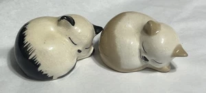 Vintage Studio Szeile 2 x Miniatur Porzellan Katzen Kätzchen Figuren - Bild 1 von 11