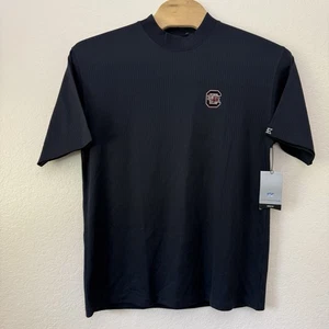 Cutter & Buck Men DryTec Mock Neck Ribbed Knit T-Shirt XL Black SC Gamecocks NWT - Picture 1 of 6