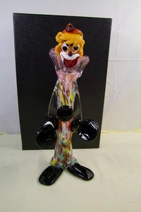 Nice Italian Venetian Glass Murano Clown Figurine 12.6inch - Picture 1 of 10