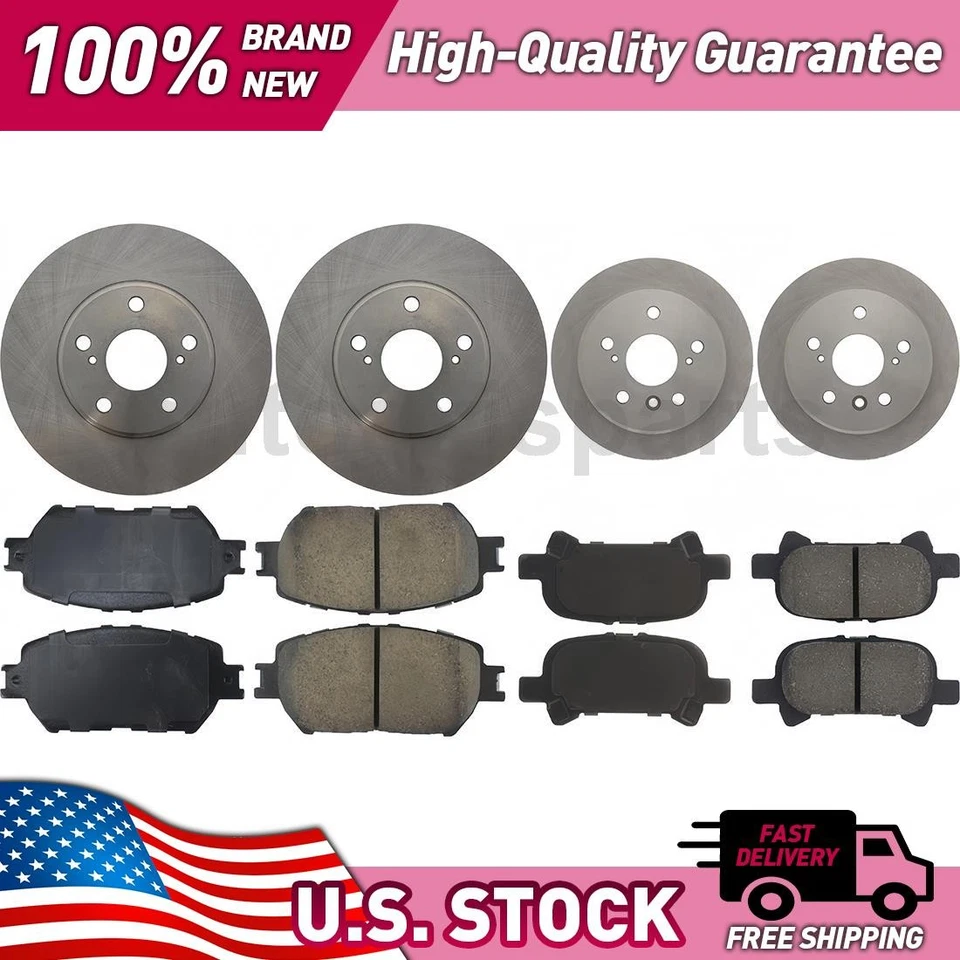 Kit de actualización de freno de disco de piezas centradas delanteras y traseras para Toyota Camry 2002-2004 Foto 1 de 1
