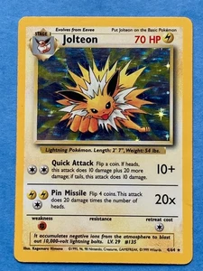 Pokemon Holo Jolteon Error – Unlimited Jungle Set – 4/64 – LP-/MP - Picture 1 of 6