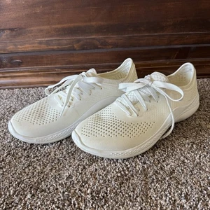 Crocs LiteRide 360 Pacer Avorio Sneaker Donna 9 Impermeabile Leggero - Foto 1 di 7