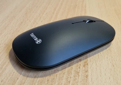 Wortmann Terra NBM1000B Wireless BT Mouse schwarz, USB & Bluetooth, 4000 DPI - Bild 1 von 4