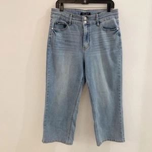 Judy Blue High Waist Cropped Wide Leg Jeans Damengröße 15/32 helle Waschung gebraucht, in einwandfreiem Zustand - Bild 1 von 11