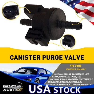 Electroválvula de purga de vapor de bote para Audi 2009-2011 A6, Quattro A6 sedán 3,2 L Foto 1 de 4