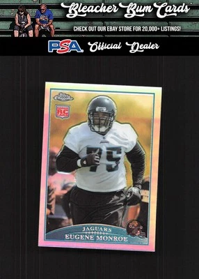 2009 Topps Chrome TC148 Eugene Monroe Refractors - Image 1 of 2