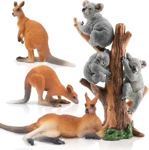 7PCS Australian Wildlife Animal Figurines Includes Koala and Kangaroo Figure Toy - Picture 1 of 9