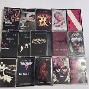 Van Halen 13 Cassette Tape Lot Best Of Volume 1 5150 OU812 & (3) David Lee Roth - Picture 1 of 15