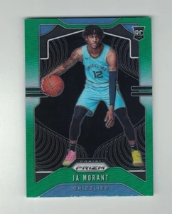 JA MORANT 2019-20 Panini Prizm GREEN REFRACTOR ROOKIE RC No. 249 Retail SP - Picture 1 of 2