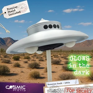 UFO Modell - Venusian Craft - Geek Geschenk / UFO / UAP / 3D gedruckt - Bild 1 von 11