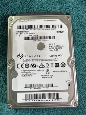 Seagate 1 TB SATA 2.5" HDD Laptop ST1000LM024 - Image 1 of 2
