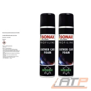 2x 400ml SONAX PROFILINE LEATHER CARE FOAM LEDERPFLEGESCHAUM LEDERPFLEGE SCHAUM - Bild 1 von 2