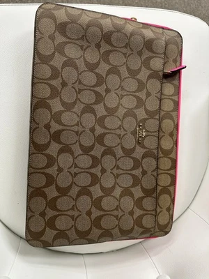Funda para portátil Coach bloque de color lona exclusiva C5979 Foto 1 de 4