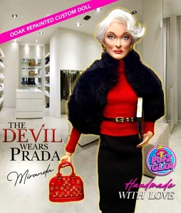 Miranda Devil Wears Prada OOAK Handmade Repainted Collector Articulated Doll. - Bild 1 von 10