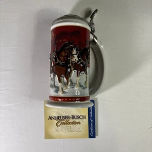 2004 Budweiser 25th Anniversary Holiday Stein Signature Edition CS608SE. New - Picture 1 of 13