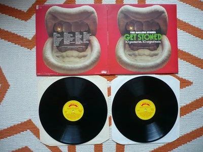 The Rolling Stones Get Stoned 30 Greatest Hits Vinyl UK  1977 Arcade 2 LP - Image 1 of 4