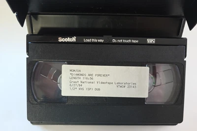 James Bond Diamonds Are Forever Production VHS Crest National Video Labs RARE - Image 1 of 4