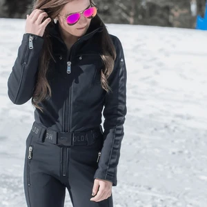 Goldbergh Phoenix Poppy Parry Ski Suit Black Size 6 Waterproof Jumpsuit - Picture 1 of 13