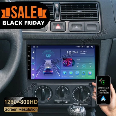 2+32G Android 14 Carplay Autoradio GPS Navi RDS für VW Golf IV 1J1 1J2 1999-2003 - Bild 1 von 4