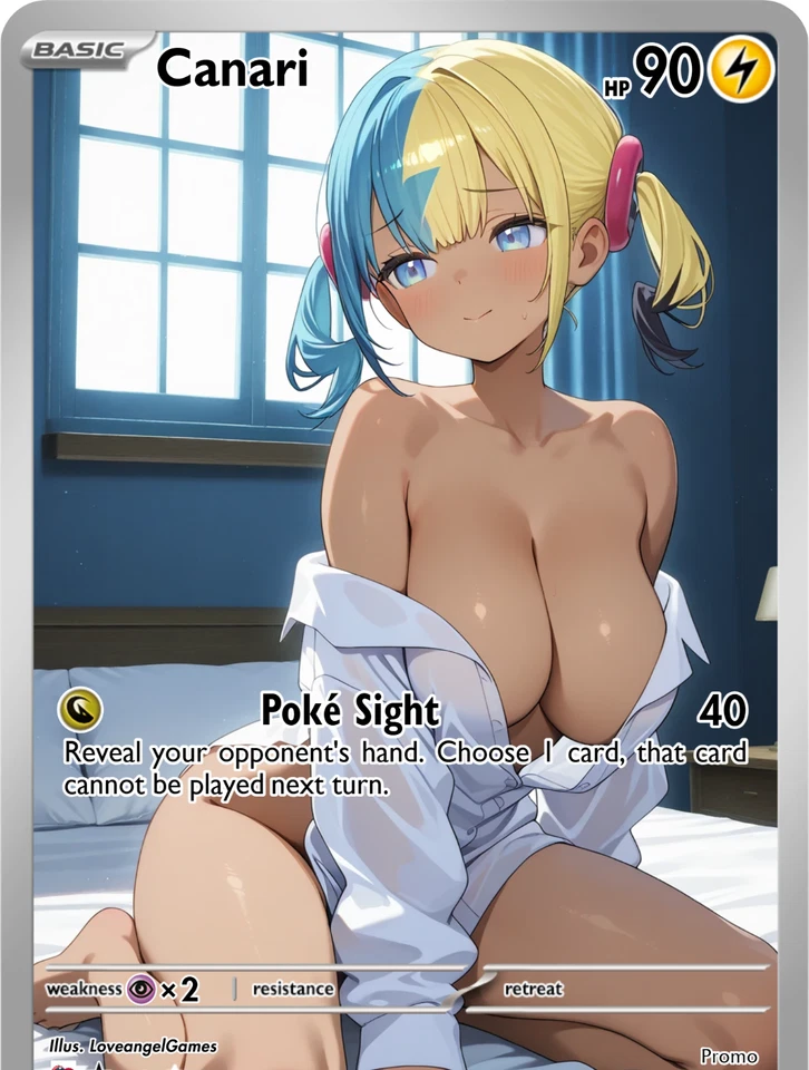 LoveangelGames-第 2 季-定制卡- Waifu Universe- Canari Poke Sight — 第 1/1 张图片