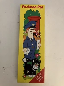 VTG Postman Pat 12 Piece Puzzle 1989 Wooden Shapes - Picture 1 of 3