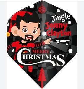 Red Dragon Jingle Jonny Clayton Navidad Dardo Vuelos Navidad Regalo X 3 - Imagen 1 de 3