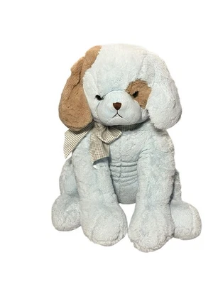 Bearington Baby Collection Blue & Brown Bow Tie  Dog Plush 25” - Image 1 of 4
