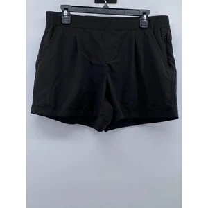 RBX Women's Black Solid Pull-On Active Shorts SZ L - Picture 1 of 8