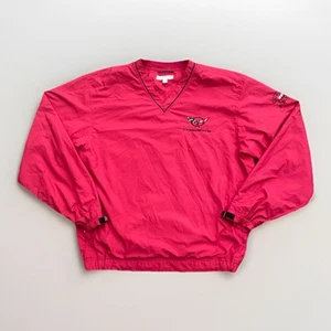 Cutter & Buck Corvette Red V-Neck Jumper Windbreaker Pullover Men’s Size XL Y2K - Picture 1 of 11
