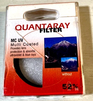 Quantaray 52MM Filter For Photo or Video Lens - Image 1 of 2