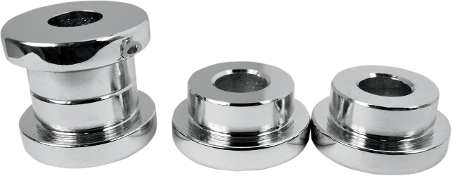 Juego de 4 bujes elevadores La Choppers cromados sólidos paquete 1984-2017 Harley Dyna Softail Foto 1 de 1