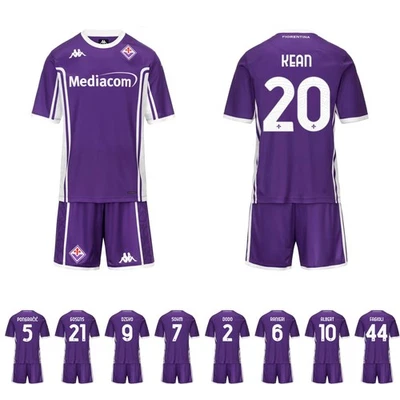 Completo Bambino Maglia Gara HOME FIORENTINA 2025/26 Kappa Albert Kean Dzeko Dod