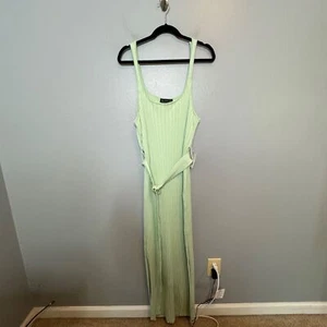 ELOQUII Como Nuevo Verde Acanalado Suéter Tanque Cinturón Vestido Talla 18/20 Nuevo Con Etiquetas Para Mujer - Imagen 1 de 8