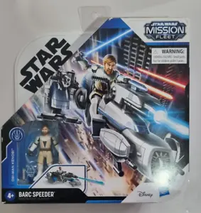 Star Wars Mission Fleet BARC SPEEDER with Obi - Wan Kenobi Hasbro, pack damaged. - Picture 1 of 6