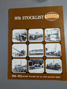 Rogers Brothers Anhänger 1976 Stocklist - Bild 1 von 3