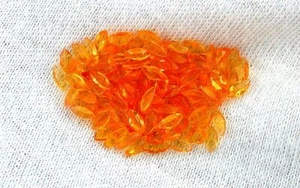 Two 4mm x 2mm Natural Orange Fire Marquise Opal Gemstone Gem  Stone EBS8595 - Picture 1 of 1