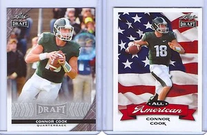 CONNOR COOK 2016 LEAF NFL DRAFT ALL-AMERICAN "2" CARD ROOKIE LOT! SPARTANS - Picture 1 of 1