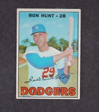 1967 Topps Baseball Card #525 Ron Hunt Los Angeles Dodgers VG O/C Vintage