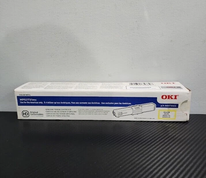 Oki 44973565 Yellow Toner Cartridge Okidata MPS2731mc - Image 1 of 1
