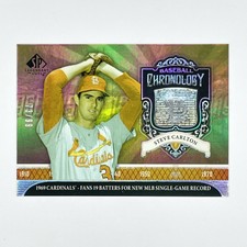 2006 SP Legendary Cuts Baseball Chronology Platinum Steve Carlton /99 #BC-SC