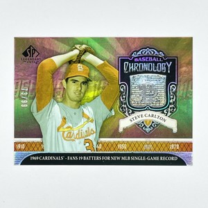 2006 SP Legendary Cuts Baseball Chronology Platinum Steve Carlton /99 #BC-SC