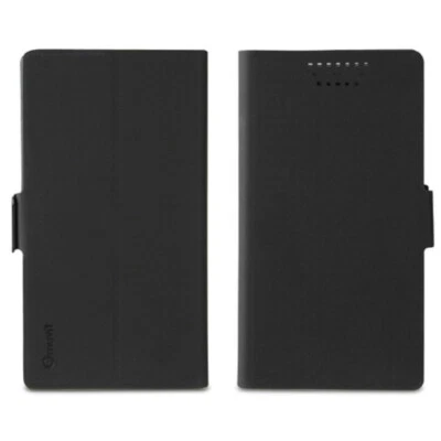 Funda Folio universal Muvit compatible con 5" con función soporte negra.  - Imagen 1 de 3