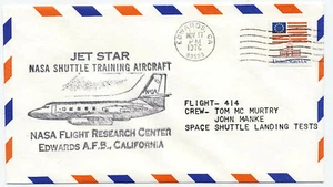 Transbordador espacial EE. UU. 1976 Jet Star entrenamiento cubierta de vuelo NASA Center Edwards AFB CA - Imagen 1 de 1