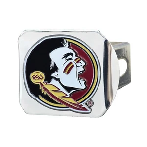 Fanmats NCAA Florida State Seminoles 3D Color on Chrome Metal Hitch Cover - Picture 1 of 2